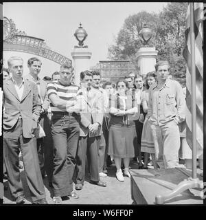 Berkeley, California. Università di California studente sciopero di pace. Si tratta di un triste business Foto Stock