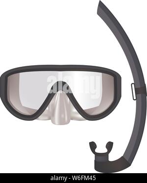 Maschera subacquea con Snorkeling Illustrazione Vettoriale