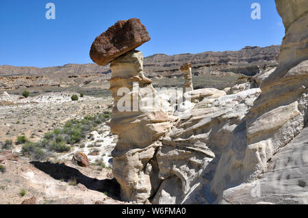 Wahweap hoodoos nello Utah Foto Stock