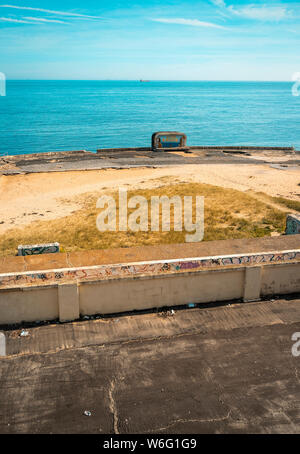 Margate Cliftonville Lido e piscine, prima completato negli anni Venti del Novecento era molto popolare meta di vacanza, Kent, Regno Unito Foto Stock