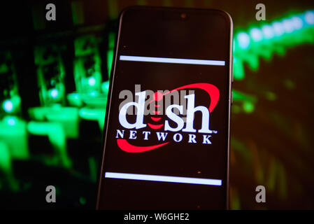 La Polonia. 1 agosto, 2019. In questa foto illustrazione di una rete del piatto si vede il logo visualizzato su uno smartphone. Credito: Omar Marques/SOPA Immagini/ZUMA filo/Alamy Live News Foto Stock
