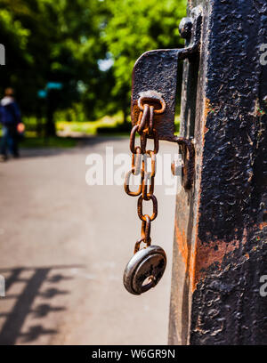 Locked Park a Glasgow, Scozia Foto Stock