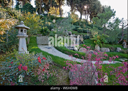 Il 'Giardino giapponese in Firenze, Italia. Foto Stock