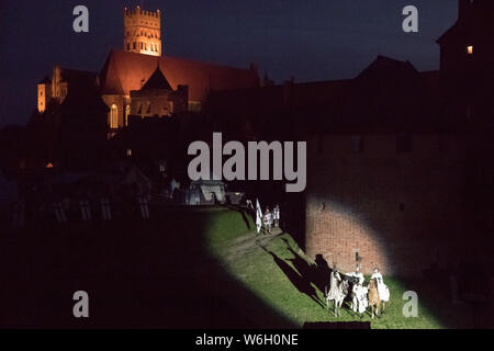 Rievocazione dell'Assedio di Malbork in Malbork, Polonia. 20 luglio 2019 © Wojciech Strozyk / Alamy Stock Photo Foto Stock