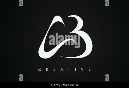 AB Swoosh lettera corsa moderno design alla moda Logo. Lettera AB Logo icona illustrazione vettoriale. Illustrazione Vettoriale