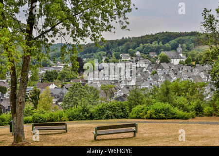 Freudenberg Germania dal di sopra Foto Stock