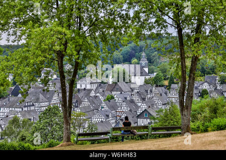 Freudenberg Germania dal di sopra Foto Stock