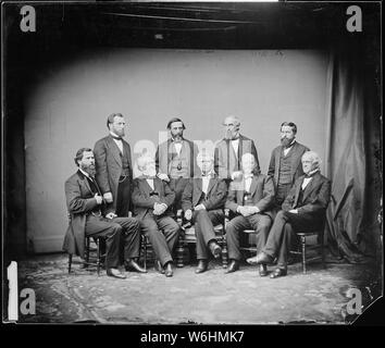 L'on. John C. Churchill, N.Y., l'on. George S. Boutwell, Massachusetts, l'on. Charles A. Eldridge, Wis., l'on. William Lawrence, Ohio., l'on. Samuel S. Marshall, Ill., l'on. Francesco Thomas, Md., l'on. Thomas Williams, Pa., l'on. James F. Wilson, Iowa., l'on. Frederick E. Woodbridge Foto Stock