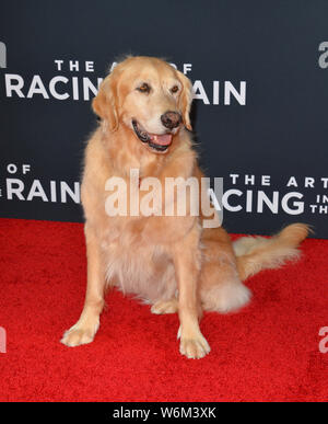 Los Angeles, Stati Uniti d'America. 01 Ago, 2019. LOS ANGELES, Stati Uniti d'America. Agosto 02, 2019: Butler alla premiere di 'L'arte di correre sotto la pioggia" al El Capitan theater. Credito Foto: Paul Smith/Alamy Live News Foto Stock