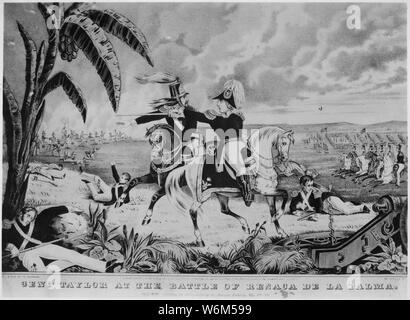 Storming di indipendenza collina alla battaglia di Monterey. Settembre 1846. Copia di litografia da Kelloggs & Thayer, circa 1847, ca. 1900 - 1982; Note Generali: Utilizzo di guerra e di conflitto il numero 100 quando si ordina una riproduzione o la richiesta di informazioni su questa immagine. Foto Stock