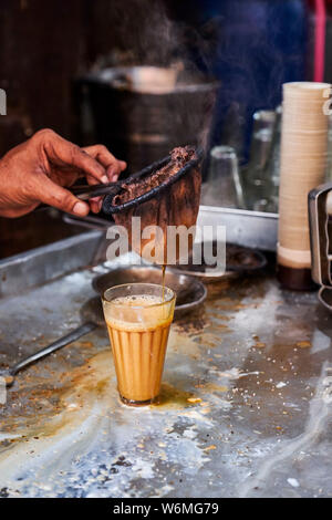 India, Delhi, Vecchia Delhi, tea house nella città vecchia Foto Stock