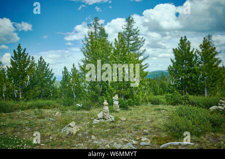 Pass Ulagansky, Altai Mountain Foto Stock