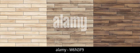 Impostare la risoluzione di alta seamless textures. Parquet in legno patterns Foto Stock