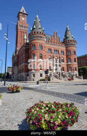Helsingborg, Svezia - 29 Giugno 2019: il municipio di Helsingborg in Svezia Foto Stock