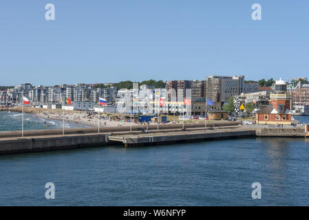 Helsingborg, Svezia - 29 Giugno 2019: il porto di Helsingborg in Svezia Foto Stock