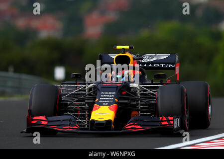 Budapest, Ungheria. 2 agosto 2019. #10 Pierre Gasly, Aston Martin RedBull Racing Honda. GP di Ungheria, Budapest 2-4 agosto 2019 Budapest 02/08/2019 GP Ungheria Formula 1 Championship 2019 Gara Foto Federico Basile/Insidefoto Credito: insidefoto srl/Alamy Live News Foto Stock