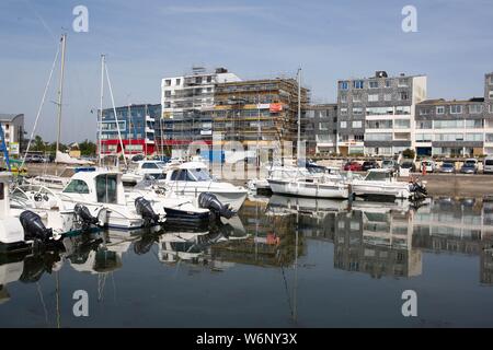 Il Calvados, Côte de Nacre, COURSEULLES sur mer Foto Stock