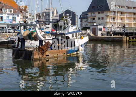 Il Calvados, Côte de Nacre, COURSEULLES sur mer Foto Stock