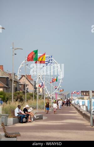 Il Calvados, Côte de Nacre, COURSEULLES sur mer Foto Stock