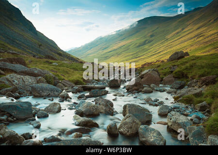 Honister Pass nel North Western Fells del Distretto del Lago, REGNO UNITO Foto Stock