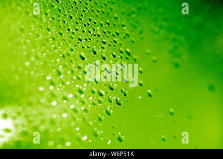 Abstract con il vetro e le goccioline di acqua Foto Stock