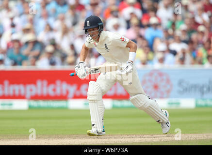 Inghilterra è Joe Denly durante il giorno due di ceneri Test match a Edgbaston, Birmingham. Foto Stock