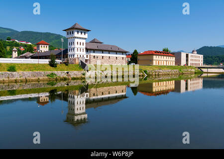 Andricgrad in Visegrad in Bosnia ed Erzegovina Foto Stock