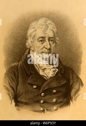 "Henry Grattan', c1820, C1880). Henry Grattan (1746-1820), uomo politico irlandese e membro della Irish House of Commons, che si è battuto per la libertà legislativa per il Parlamento irlandese, ha opposto l'Atto di unione 1800 fusione di Irlanda e Gran Bretagna, ma più tardi sat come membro del regno europeo a Londra. [Blackie &AMP; Figlio, Londra, Glasgow &AMP; Edimburgo] Foto Stock