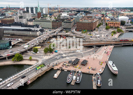 Stoccolma in Svezia un attrazione turistica in Scandinavia con bei musei e splendidi edifici Foto Stock