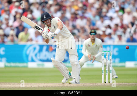 Inghilterra è Joe Denly durante il giorno due di ceneri Test match a Edgbaston, Birmingham. Foto Stock