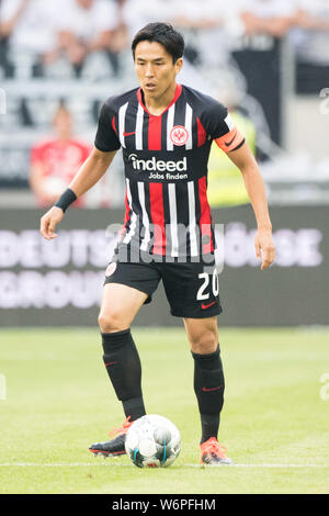 Francoforte, Deutschland. 02Aug, 2019. Francoforte sul Meno (F) - FC Flora Tallinn (Flora) 2: 1, su 01.08. 2019 a Francoforte, in Germania. | Utilizzo di credito in tutto il mondo: dpa/Alamy Live News Foto Stock