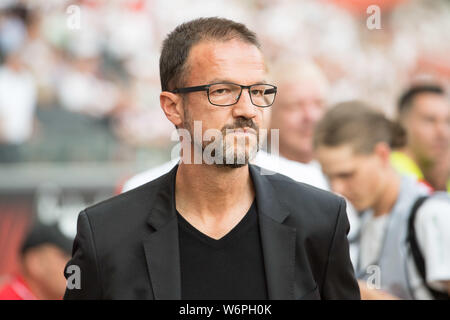 Francoforte, Deutschland. 02Aug, 2019. Fredi BOBIC (Sport Board F), mezza lunghezza Ritratto, Calcio Europa League, qualifica, 2° round, Ruckck, Eintracht Francoforte (F) - FC Flora Tallinn (Flora) 2: 1, il 01/08/2019 a Francoforte, in Germania. | Utilizzo di credito in tutto il mondo: dpa/Alamy Live News Foto Stock