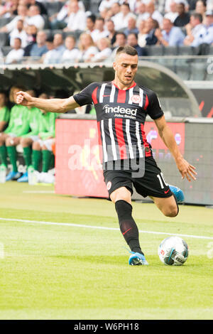 Francoforte, Deutschland. 02Aug, 2019. Francoforte sul Meno (F) - FC Flora Tallinn (Flora) 2: 1, su 01.08. 2019 a Francoforte, in Germania. | Utilizzo di credito in tutto il mondo: dpa/Alamy Live News Foto Stock