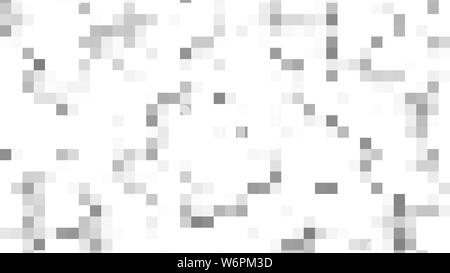 Glitch sfondo bianco nero astratto Foto Stock