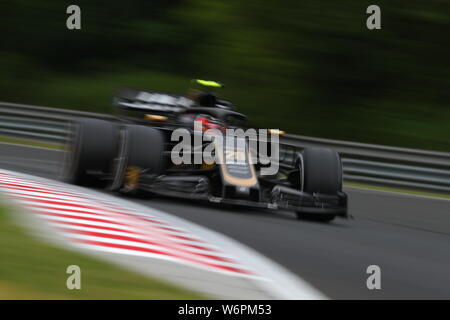 Budapest, Ungheria. 02Aug, 2019. #20 Kevin Magnussen, Haas Team di F1. Gp di Ungheria, Budapest 2-4 agosto 2019 Credit: Indipendente Agenzia fotografica/Alamy Live News Foto Stock