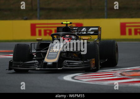 Budapest, Ungheria. 02Aug, 2019. #20 Kevin Magnussen, Haas Team di F1. Gp di Ungheria, Budapest 2-4 agosto 2019 Credit: Indipendente Agenzia fotografica/Alamy Live News Foto Stock