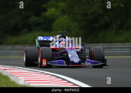Budapest, Ungheria. 02Aug, 2019. #26 Daniil Kvyat Toro Rosso Honda. GP di Ungheria, Budapest 2-4 agosto 2019 Credit: Indipendente Agenzia fotografica/Alamy Live News Foto Stock