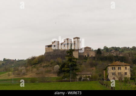 Castello di Torrechiara, Italia Foto Stock