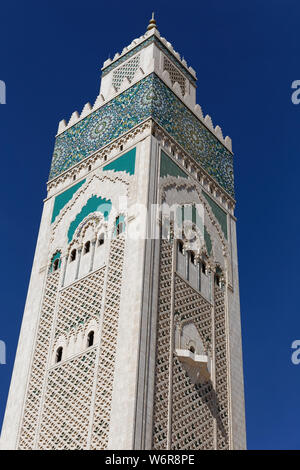 Casablanca, Marocco: Marzo 01, 2019:moschea Hassan II a Casablanca, in Marocco in vista dall'esterno della moschea, Africa. Foto Stock