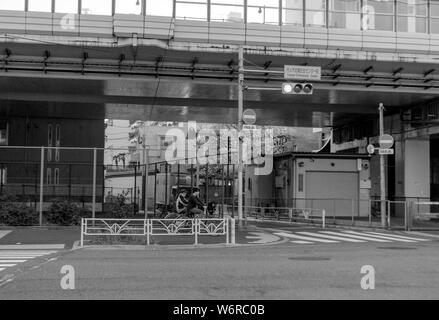 A volte foto in bianco e nero di Tokyo riflettono la sua vera personalità e carattere molto meglio rispetto a quelle a colori. Foto Stock