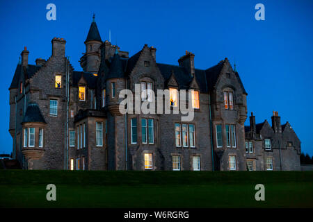 Glengorm Castello sull'Isola di Mull, Scozia Foto Stock