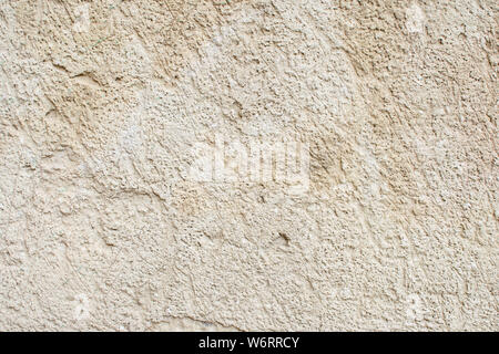 Luce texture del vecchio muro di antiquariato, strato di calcestruzzo intonaco. Ottimo per la progettazione e la consistenza dello sfondo. Foto Stock