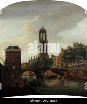 De Gaardbrug te Utrecht vanuit het zuiden (deurstuk) Foto Stock