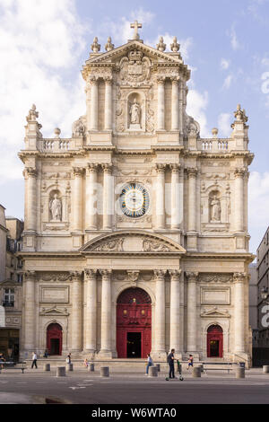 Paris Saint Paul - église Saint Paul Saint Louis nel quartiere Marais di Parigi, in Francia, in Europa. Foto Stock