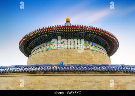 Meraviglioso e fantastico tempio - Il Tempio del Cielo a Pechino in Cina. Foto Stock