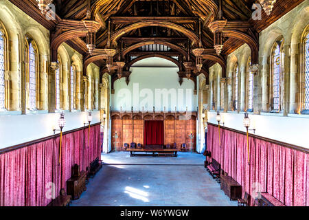 Il medievale Great Hall a Eltham Palace, REGNO UNITO Foto Stock