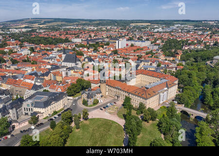 Vista aerea del centro di Weimar Foto Stock