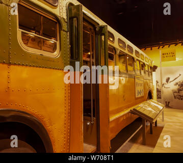 Il bus che ha provocato dei diritti civili agitazioni negli Stati Uniti Foto Stock