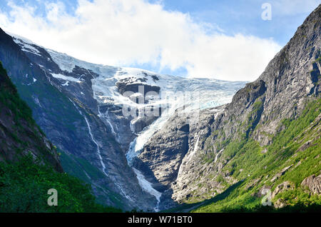 Kjenndalsbreen Foto Stock