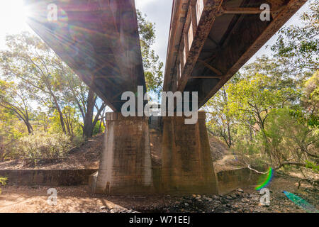 Avon Parco Nazionale della Valle della vecchia ferrovia ponti in Australia Occidentale Foto Stock